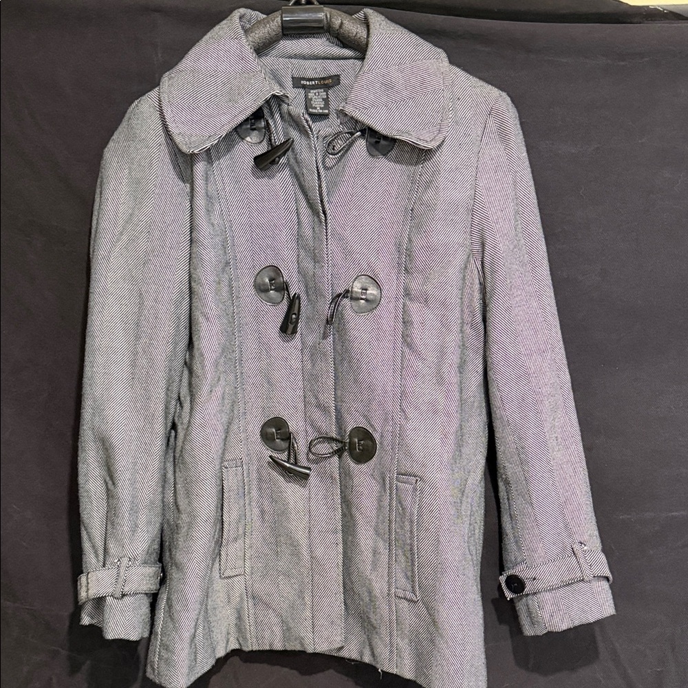 Robert Louis Gray Pea Coat for Women